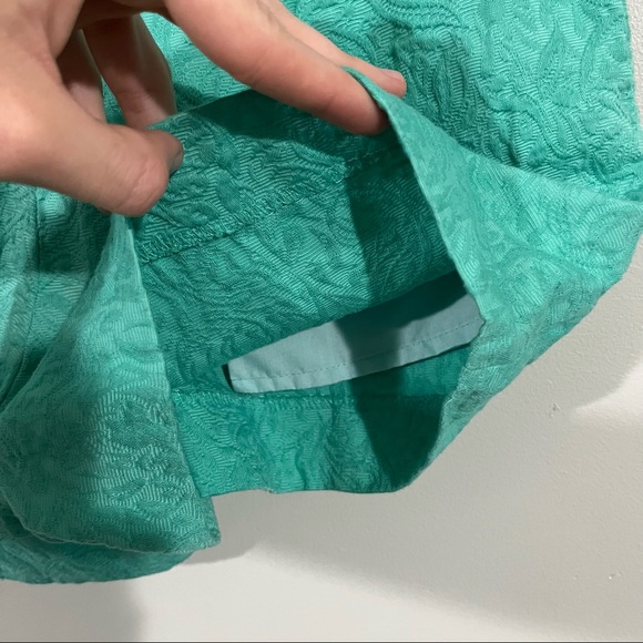 J. Crew size 4 elastic waistband sea green shorts - Picture 6 of 8